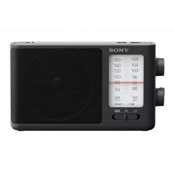 Sony ICF506 radijo imtuvas nešiojamas juodas