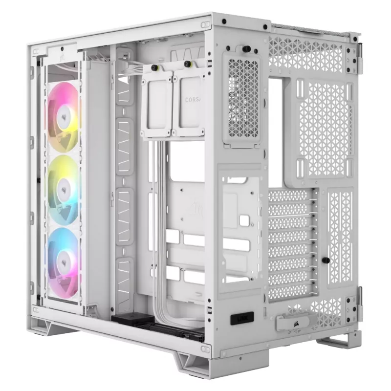 CORSAIR Kompiuterio korpusas - Icue Link 6500x RGB Vidutinis Bokštas Dviejų Kamerų Baltas