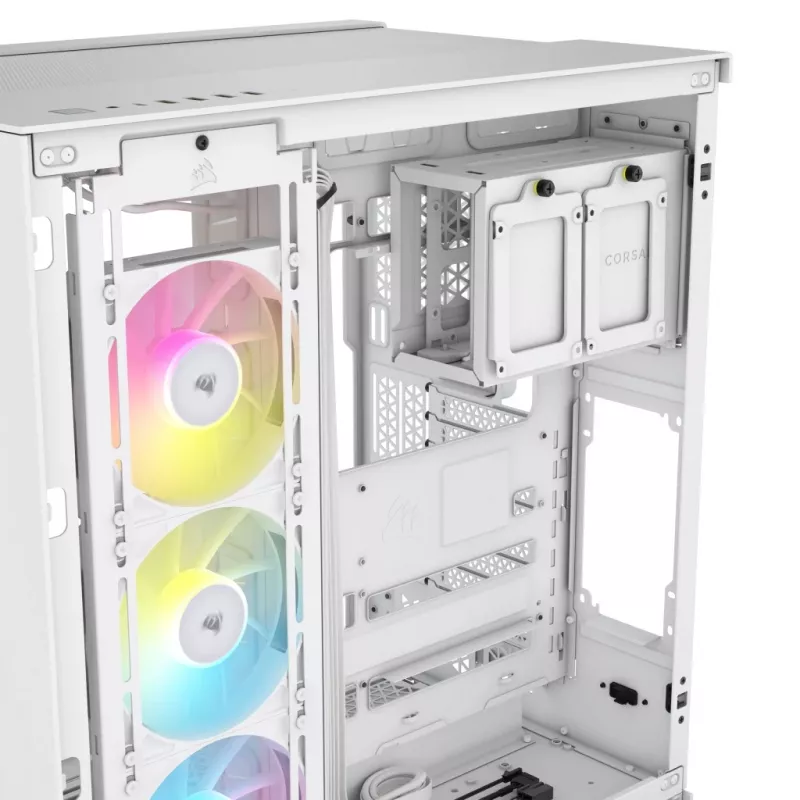 CORSAIR Kompiuterio korpusas - Icue Link 6500x RGB Vidutinis Bokštas Dviejų Kamerų Baltas