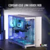 CORSAIR Kompiuterio korpusas - Icue Link 6500x RGB Vidutinis Bokštas Dviejų Kamerų Baltas
