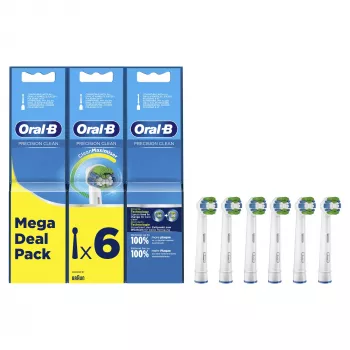 Oral-B Precision Clean 80339528 dantų šepetėlio galvutė 6 vnt. Baltas