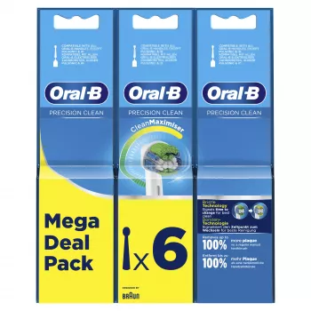 Oral-B Precision Clean 80339528 dantų šepetėlio galvutė 6 vnt. Baltas