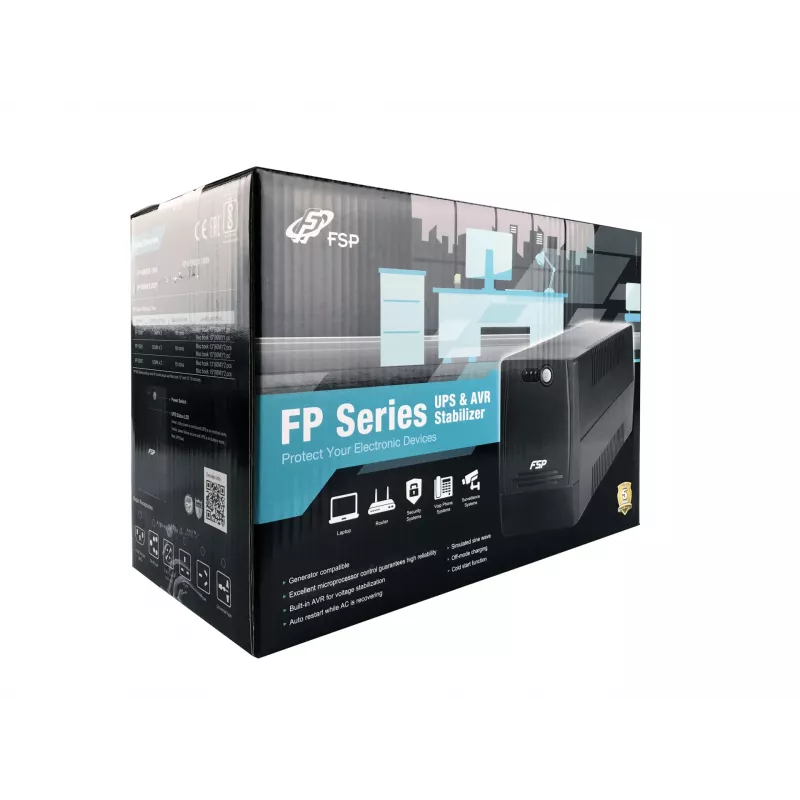 FSP FP 2000 nepertraukiamo maitinimo šaltinis (UPS) Line-Interactive 2 kVA 1200 W 4 kištukiniai lizdai