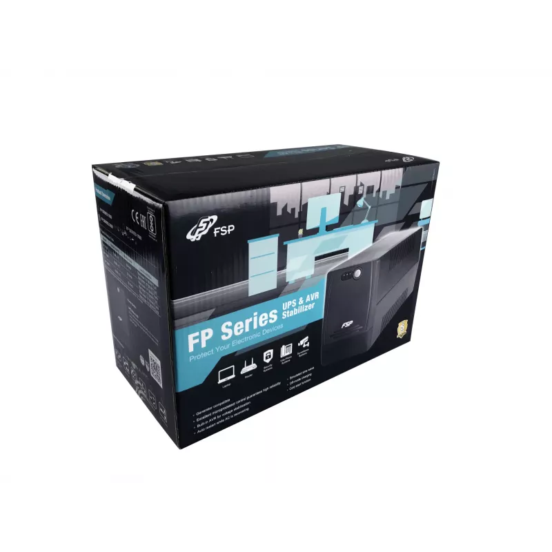 FSP FP 2000 nepertraukiamo maitinimo šaltinis (UPS) Line-Interactive 2 kVA 1200 W 4 kištukiniai lizdai
