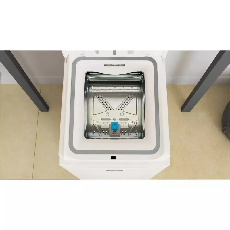 Skalbimo mašina su viršutiniu pakrovimu WHIRLPOOL TDLRBX 6252BS EU — 6 kg, 1200 aps./min., B energijos klasė, balta