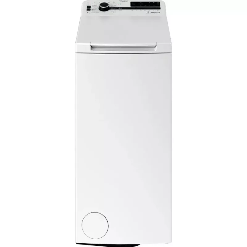 Skalbimo mašina su viršutiniu pakrovimu WHIRLPOOL TDLRBX 6252BS EU — 6 kg, 1200 aps./min., B energijos klasė, balta
