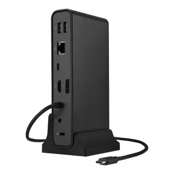 ASUS DC300 USB-C Dock su trimis ekranais, USB 3.2 Gen 2, juoda
