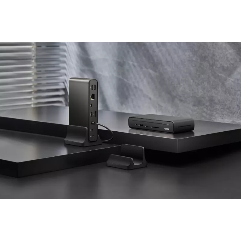 ASUS DC300 USB-C Dock su trimis ekranais, USB 3.2 Gen 2, juoda