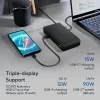 ASUS DC300 USB-C Dock su trimis ekranais, USB 3.2 Gen 2, juoda