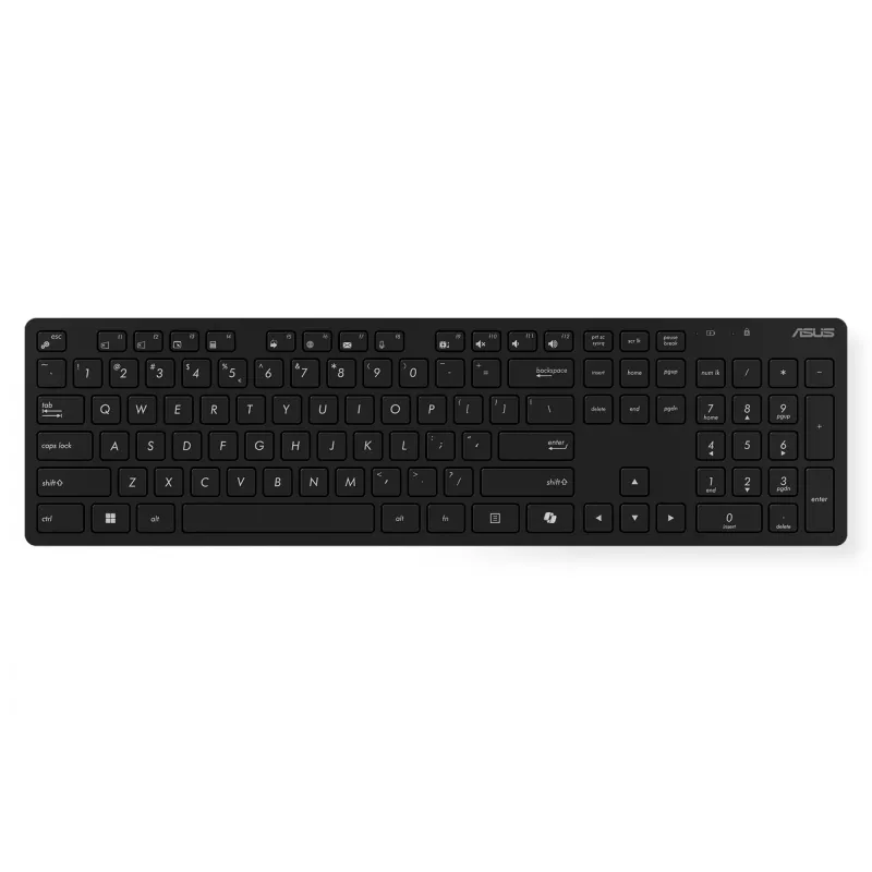 ASUS W5000 belaidis klaviatūros ir pelės rinkinys, juodas