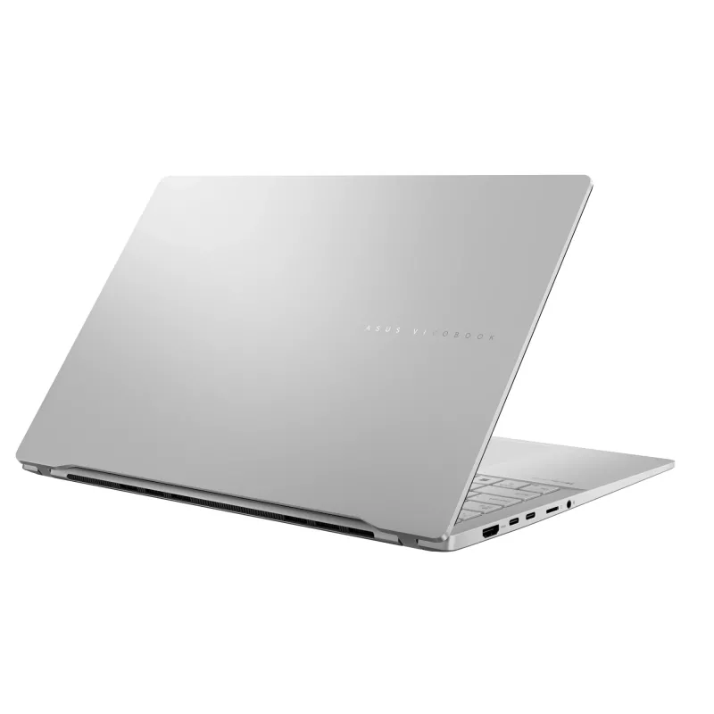 Nešiojamas kompiuteris ASUS Vivobook S 15 S5507QA — Qualcomm Snapdragon X1E-78-100, 15,6 colio 3K, 32 GB RAM, 1 TB SSD, Windows 11 Home, sidabrinis
