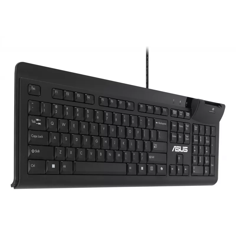 ASUS Smart Card KU100 klaviatūra su kortelių skaitytuvu, USB, juoda