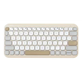 Belaidis Bluetooth klaviatūra ASUS Marshmallow KW100 — US International išdėstymas, Oat Milk spalva