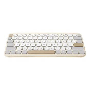 Belaidis Bluetooth klaviatūra ASUS Marshmallow KW100 — US International išdėstymas, Oat Milk spalva