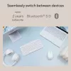 Belaidė Bluetooth klaviatūra ASUS Marshmallow KW100 – US tarptautinis išdėstymas, kompaktiškas dizainas