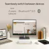 Belaidė Bluetooth klaviatūra ASUS Marshmallow KW100 – US tarptautinis išdėstymas, kompaktiškas dizainas