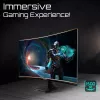 GIGABYTE GS27QCA 27 colių QHD lenktas žaidimų monitorius - 2560 x 1440, 180Hz, 1ms, 250 cd/m², FreeSync, HDR Ready, HDMI 2.0, Displayport 1.4