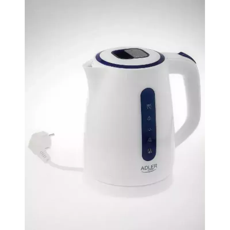 Elektrinis virdulys Adler 1,7 L 2200 W Mėlyna Balta