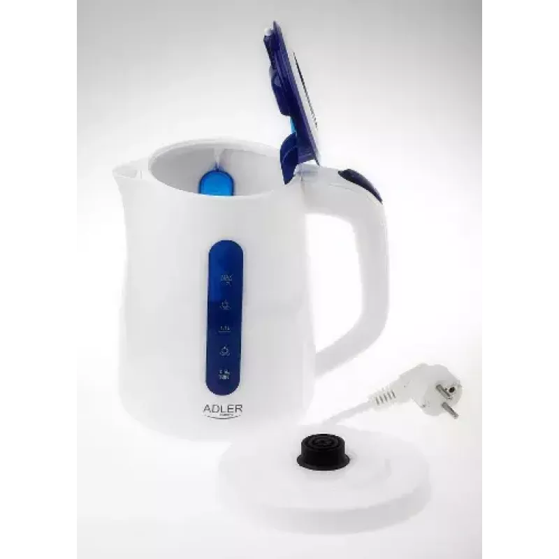 Elektrinis virdulys Adler 1,7 L 2200 W Mėlyna Balta