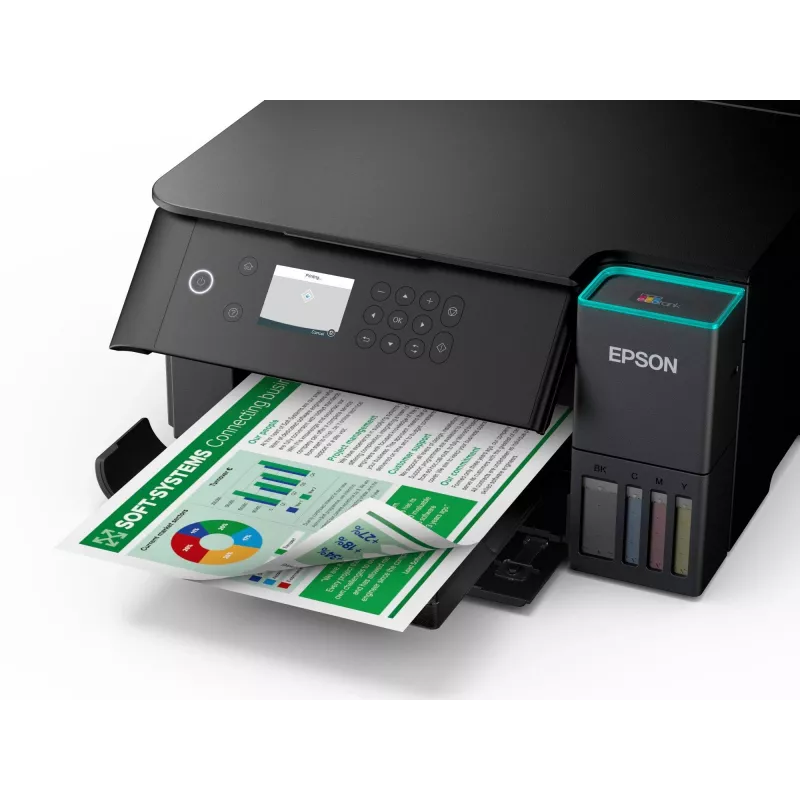Daugiafunkcis rašalinis spausdintuvas Epson EcoTank L6360 – spalvotas, A4, 4800x1200 DPI, 35 ppm, Wi‑Fi, automatinis dvipusis spausdinimas