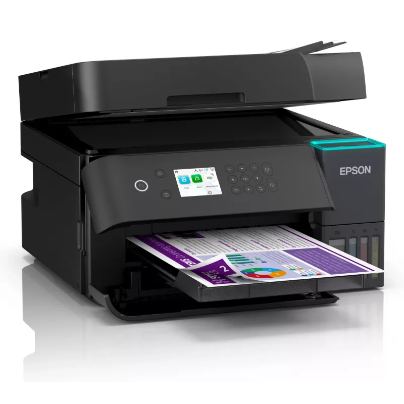Daugiafunkcis rašalinis spausdintuvas Epson EcoTank L6370 – spalvotas, A4, 4800x1200 DPI, Wi‑Fi, Ethernet