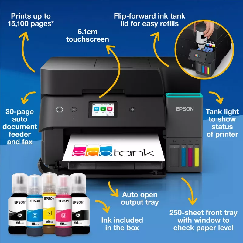 Epson EcoTank L6390 rašalinis daugiafunkcis spausdintuvas A4 4800 x 1200 DPI Wi-Fi
