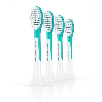 Šepetėlių galvutės Philips Sonicare For Kids HX6044/90, 4 vnt., mėlyna/balta, keitimas kas 3 mėn.