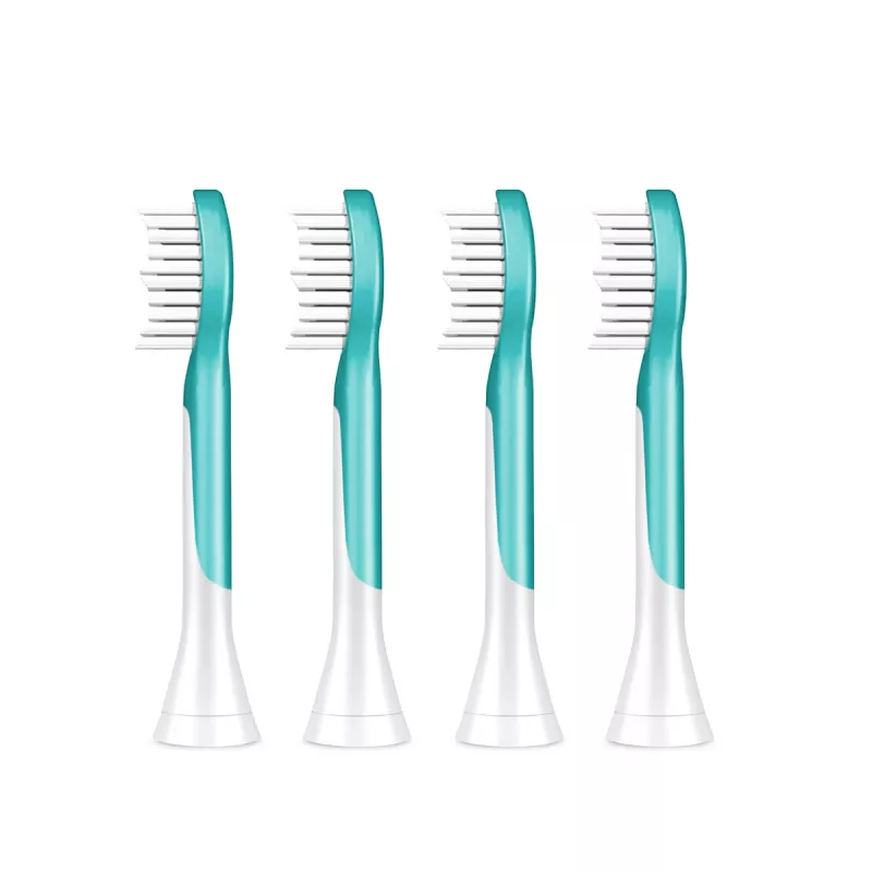 Šepetėlių galvutės Philips Sonicare For Kids HX6044/90, 4 vnt., mėlyna/balta, keitimas kas 3 mėn.