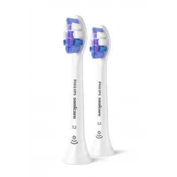 Philips HX6052/87 Šepetėlio antgalis dantų šepetėliui Sensitive, 2 vnt., itin minkšti šereliai, baltas