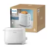Philips 3000 serijos skrudintuvas, 2 griežinėliai, baltas, metalas, mygtukai, sukamasis reguliatorius, 900 W, 220-240 V