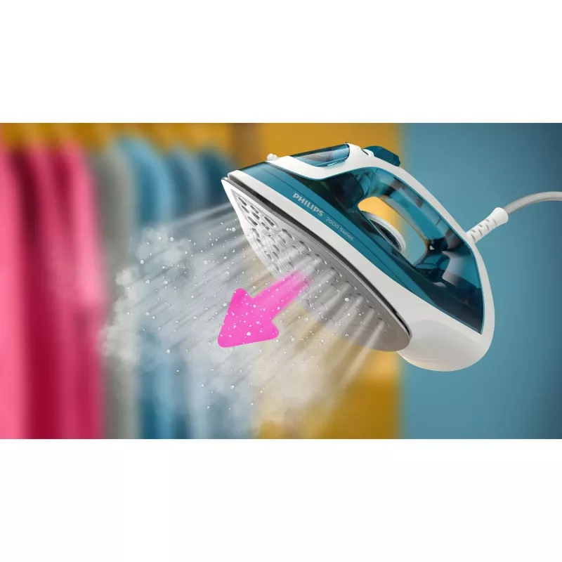Philips 2000 serijos DST2020/90 lygintuvas su garais, keraminis padas, 2000 W, Aqua spalva