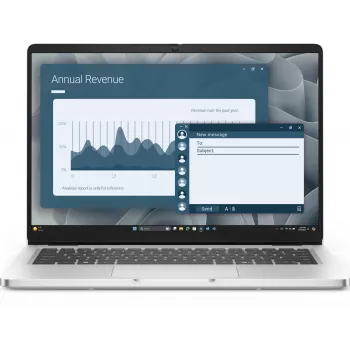 Nešiojamas kompiuteris Dell Pro PC14255 14 colių AMD Ryzen AI 5 340 3.4 GHz, 16GB RAM, 512GB SSD, 1920x1200, AMD Radeon 840M, Windows 11 Pro