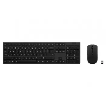 Lenovo 4X31R64351 klaviatūra su pele, biuro belaidė RF + Bluetooth, JAV anglų, juoda