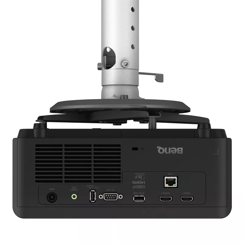 Trumpo fokusavimo projektorius BenQ LH830ST – DLP, UHD 4K (3840x2160), 4000 ANSI liumenų, lazerinis, fiksuotas priartinimas, 16:9, juodas