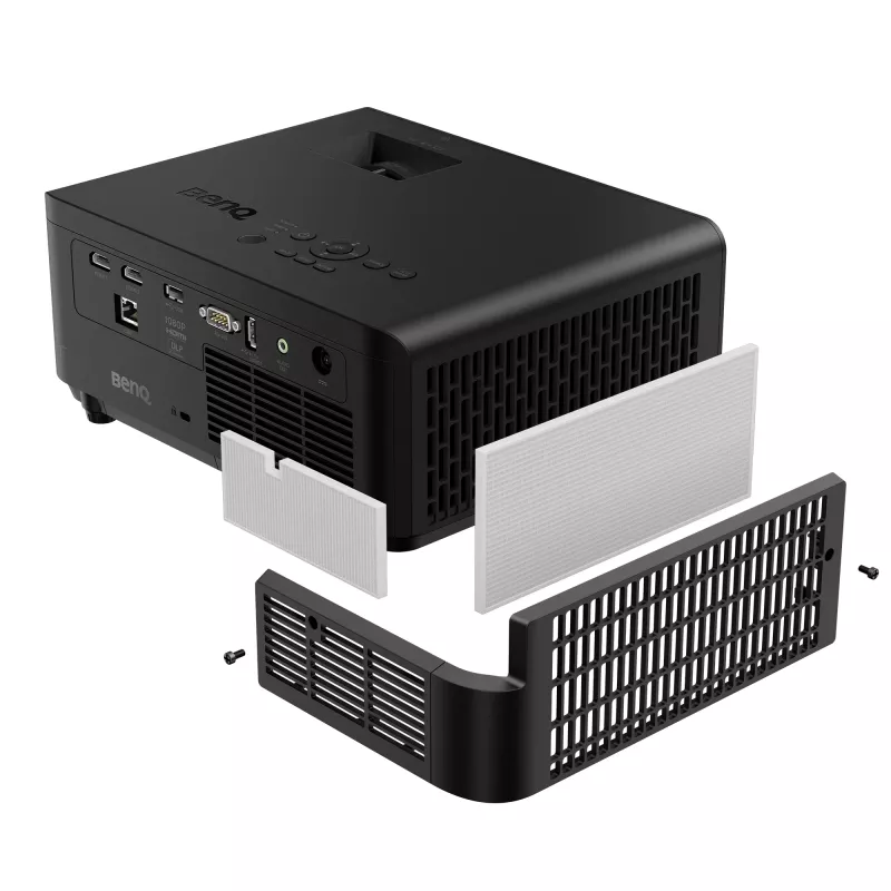 Trumpo fokusavimo projektorius BenQ LH830ST – DLP, UHD 4K (3840x2160), 4000 ANSI liumenų, lazerinis, fiksuotas priartinimas, 16:9, juodas
