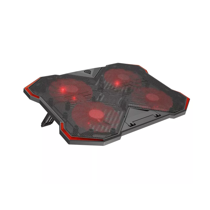 Aušinimo padėklas nešiojamam kompiuteriui GENESIS Oxid 260, 43,9 cm (17,3 inch), 1010 RPM, juodas/raudonas