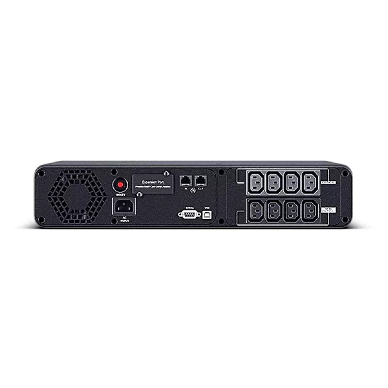 Nepertraukiamo maitinimo šaltinis CYBERPOWER CP2000EIPFCRM2U 2 kVA / 1200 W, 8 AC lizdų, stelažinis, sandarus švino-rūgšties akumuliatorius