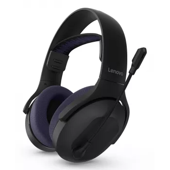 Lenovo Legion H410 Belaidės ausinės su mikrofonu, USB Type-C, Bluetooth, juodos, violetinės