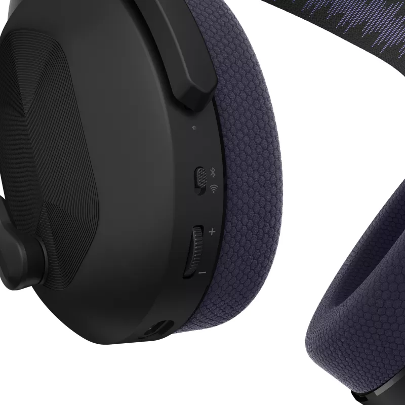 Lenovo Legion H410 Belaidės ausinės su mikrofonu, USB Type-C, Bluetooth, juodos, violetinės
