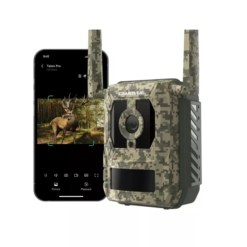 Medžioklinė kameros Reolink Camovue Talon S130 4G LTE, 8 MP, 3840×2160, 95° H × 50.2° V, IP67, įkraunama USB-C, lauko