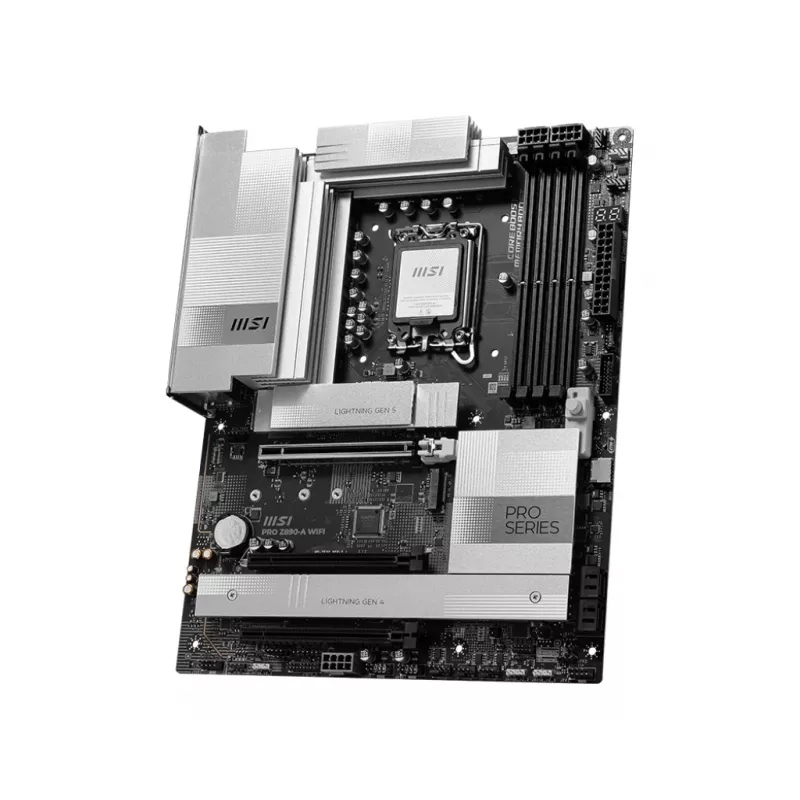 Motininė plokštė MSI PRO Z890-A WIFI Intel Z890 LGA 1851 ATX DDR5, 4 lizdai, 256 GB, Wi‑Fi 7, 5Gb Ethernet