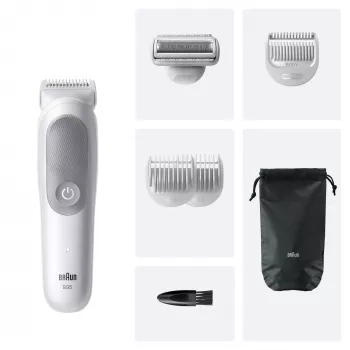 Braun Series 5 kūno kirpimo mašinėlė / skustuvas, šviesiai pilka