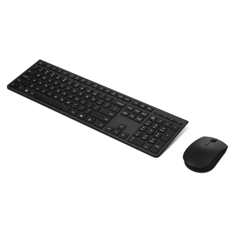 Lenovo 4X31R64357 belaidė klaviatūra ir pelė, įkraunama, Nordic išdėstymas, pilka