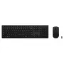 Lenovo 4X31R64357 belaidė klaviatūra ir pelė, įkraunama, Nordic išdėstymas, pilka