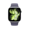 Išmanusis laikrodis Apple Watch Series 11 GPS + Cellular 46mm sidabrinis aliumininis korpusas, OLED 416x496, 64GB, atsparus vandeniui 50m, purpurinis Sport dirželis S/M