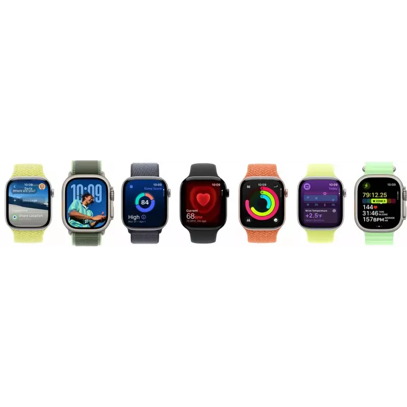 Išmanusis laikrodis Apple Watch Series 11 GPS + Cellular 46mm sidabrinis aliumininis korpusas, OLED 416x496, 64GB, atsparus vandeniui 50m, purpurinis Sport dirželis S/M