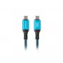 USB-C kabelis LANBERG CA-CMCM-44CU-0005-BK 0,5 m — USB4 Gen 2x2, 40 Gbit/s, 240W, juodas