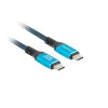USB-C kabelis LANBERG CA-CMCM-44CU-0005-BK 0,5 m — USB4 Gen 2x2, 40 Gbit/s, 240W, juodas