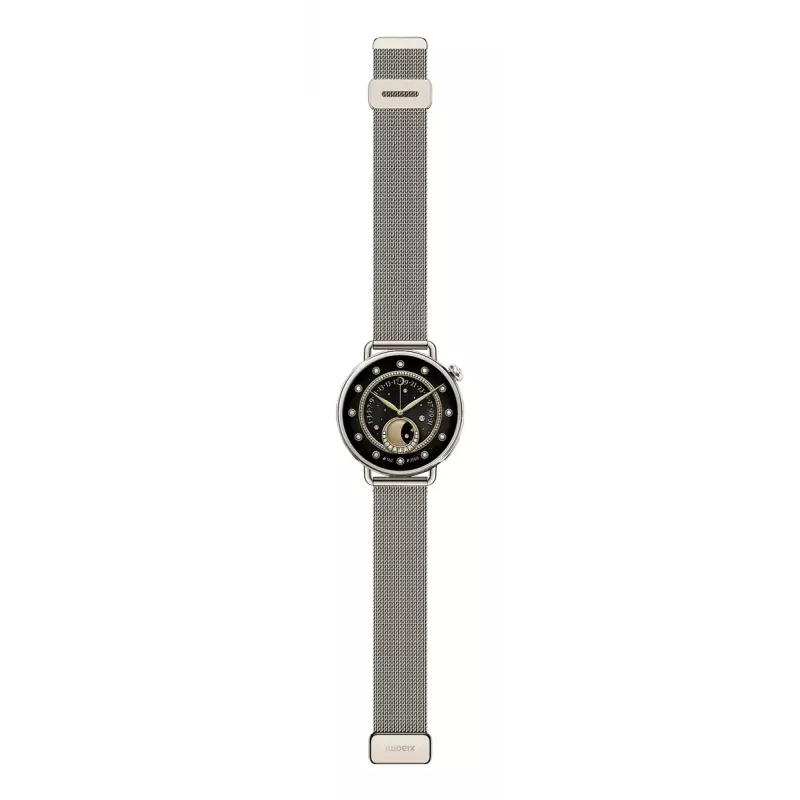 Xiaomi Watch S4 41 mm išmanusis laikrodis, 1,32" AMOLED 466x466, GPS, NFC, 5 ATM, Milano dirželis, Sunset Gold