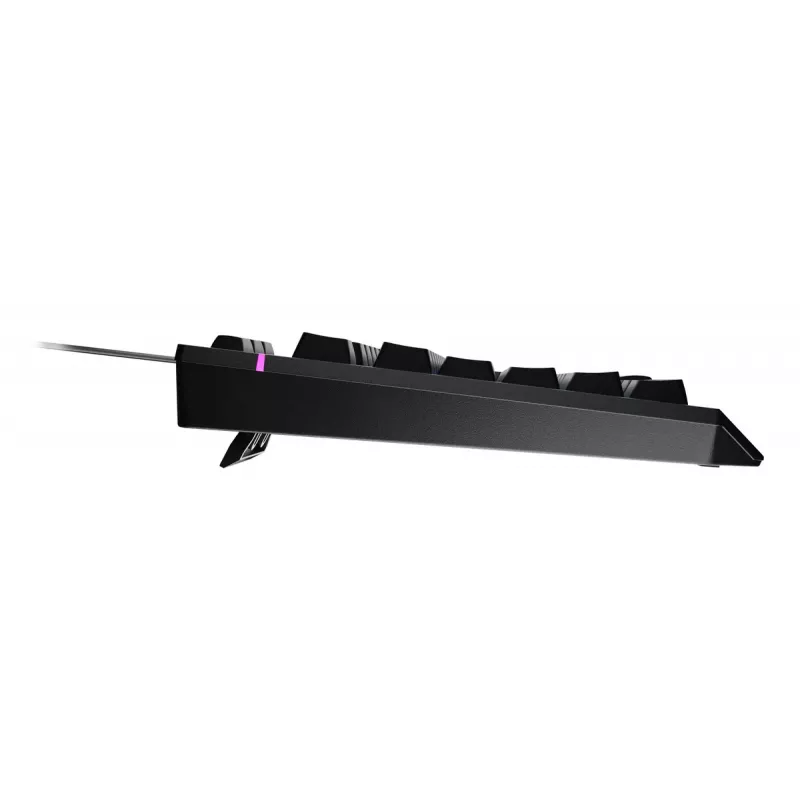 Laidinė pilno dydžio žaidimų klaviatūra Genesis Rhod 530, USB, QWERTY US, membraninė, RGB foninis apšvietimas, 114 klavišų, 1,8 m laidas, juoda